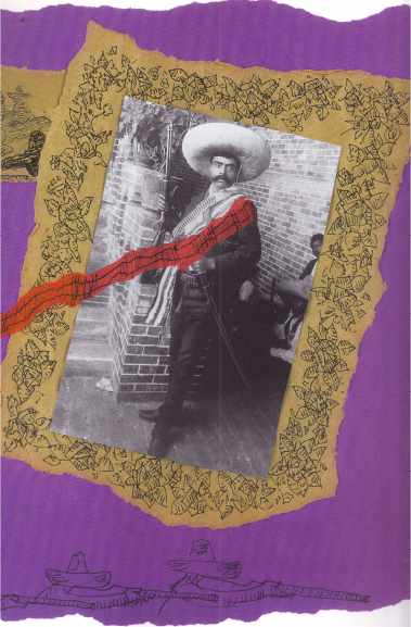 Zapata con papelito morado